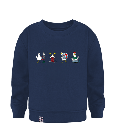 Xmas Möwen  - Baby Sweater | Bio-Baumwolle | XMAS EDITION