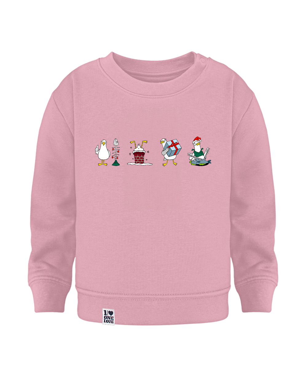 Xmas Möwen  - Baby Sweater | Bio-Baumwolle | XMAS EDITION