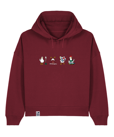 Xmas-Möwen  - Damen Premium Hoodie | Bio-Baumwolle | XMAS EDITION
