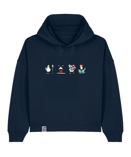 Xmas-Möwen  - Damen Premium Hoodie | Bio-Baumwolle | XMAS EDITION