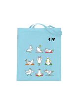 Yoga Möwen  - Jutebeutel
