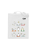 Yoga Möwen  - Jutebeutel