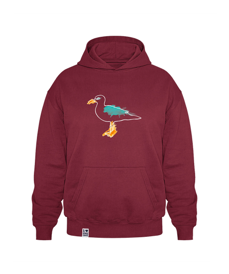 Möwe Aquarell  - Unisex Hoodie OVERSIZED