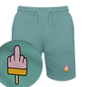 Mittelfinger-Eis  - Shorts | Biobaumwolle | Edler Stick
