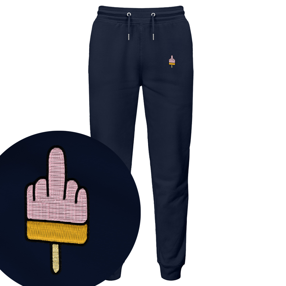 Mittelfinger-Eis  - Jogginghose | 100% Biobaumwolle | Edler Stick