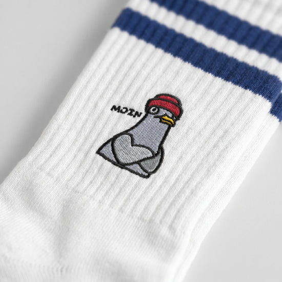 Moin Möwe - Gestreifte Tennissocken