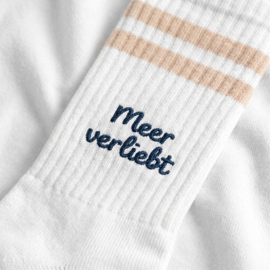 Meerverliebt - Gestreifte Tennissocken