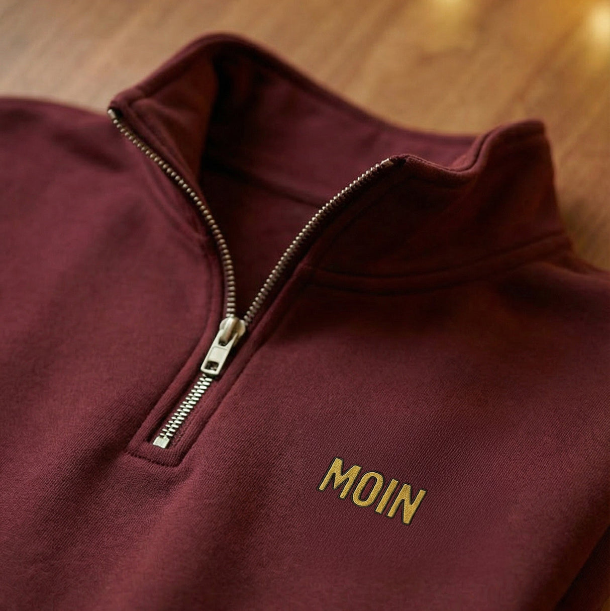 Moin Stick  - Unisex Premium Zipper | 100% Bio-Baumwolle | Edler Stick