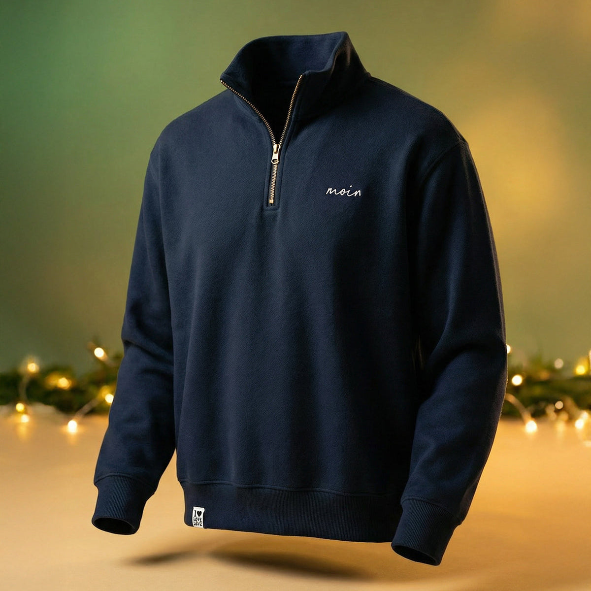 Moin  - Unisex Premium Zipper | 100% Bio-Baumwolle | Edler Stick