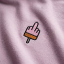 F**k You Eis Stick - Cropped Oversized Heavyweight Frauen Hoodie