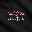 Im Herzen verankert Stick - Cropped Oversized Heavyweight Frauen Hoodie