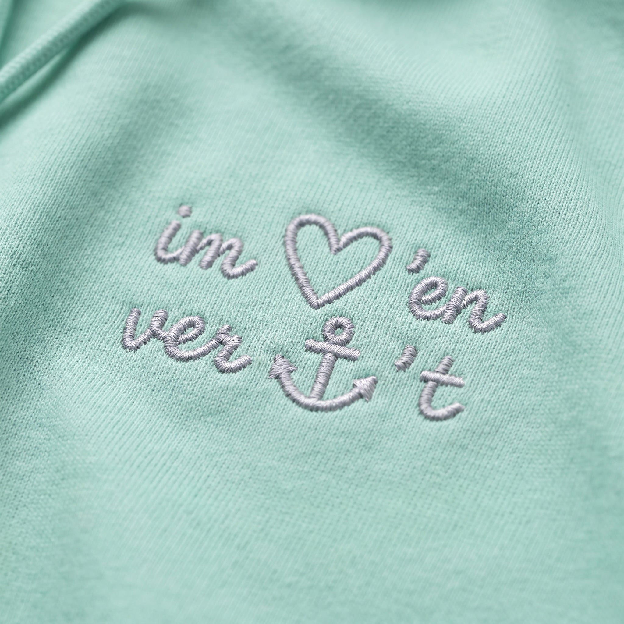 Im Herzen verankert Stick - Frauen Premium Hoodie