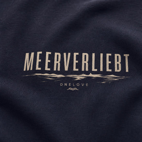 Meerverliebt - Cropped Oversized Heavyweight Frauen Hoodie