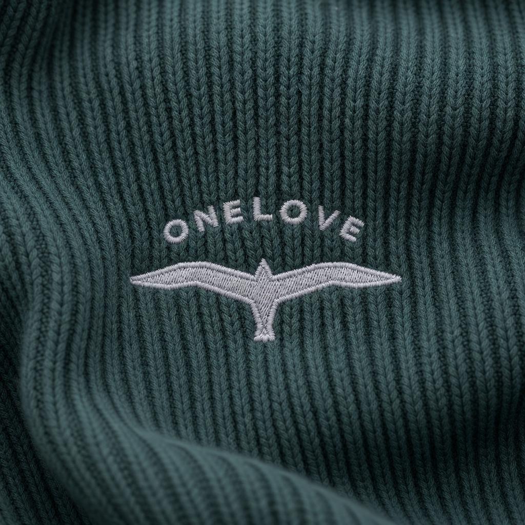 ONELOVE Möwe Stick - Unisex Bio FISHERMAN BEANIE