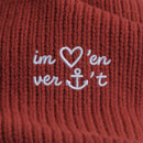 Im Herzen verankert Stick -  Unisex Bio FISHERMAN BEANIE