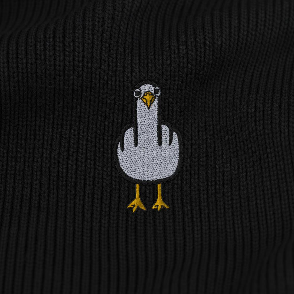 F**k You Möwe Stick - Unisex Bio FISHERMAN BEANIE