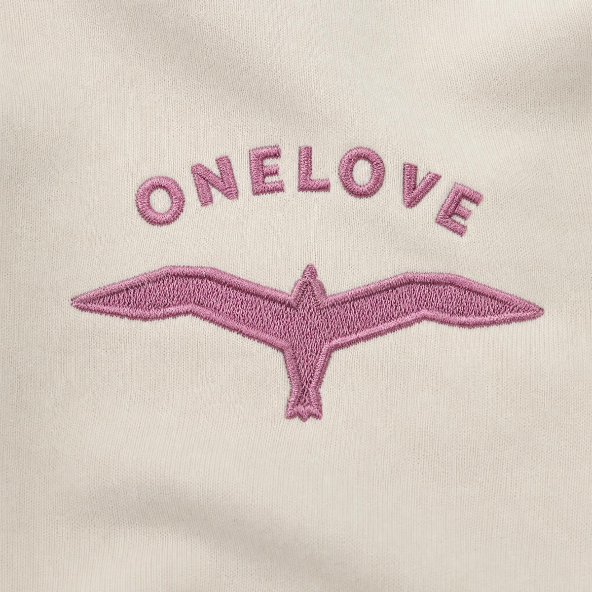ONELOVE Möwe Stick - Relaxed Frauen Half Zip Pullover