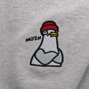 Moin Möwe Stick - Relaxed Unisex Organic Half Zip Pullover