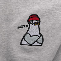 Moin Möwe Stick - Relaxed Unisex Organic Half Zip Pullover
