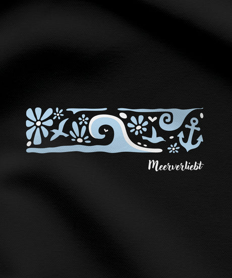 Meerverliebt Welle  - Damen Premium Shirt | 100% Bio-Baumwolle