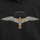 Vintage Möwe - Cropped Oversized Frauen Hoodie