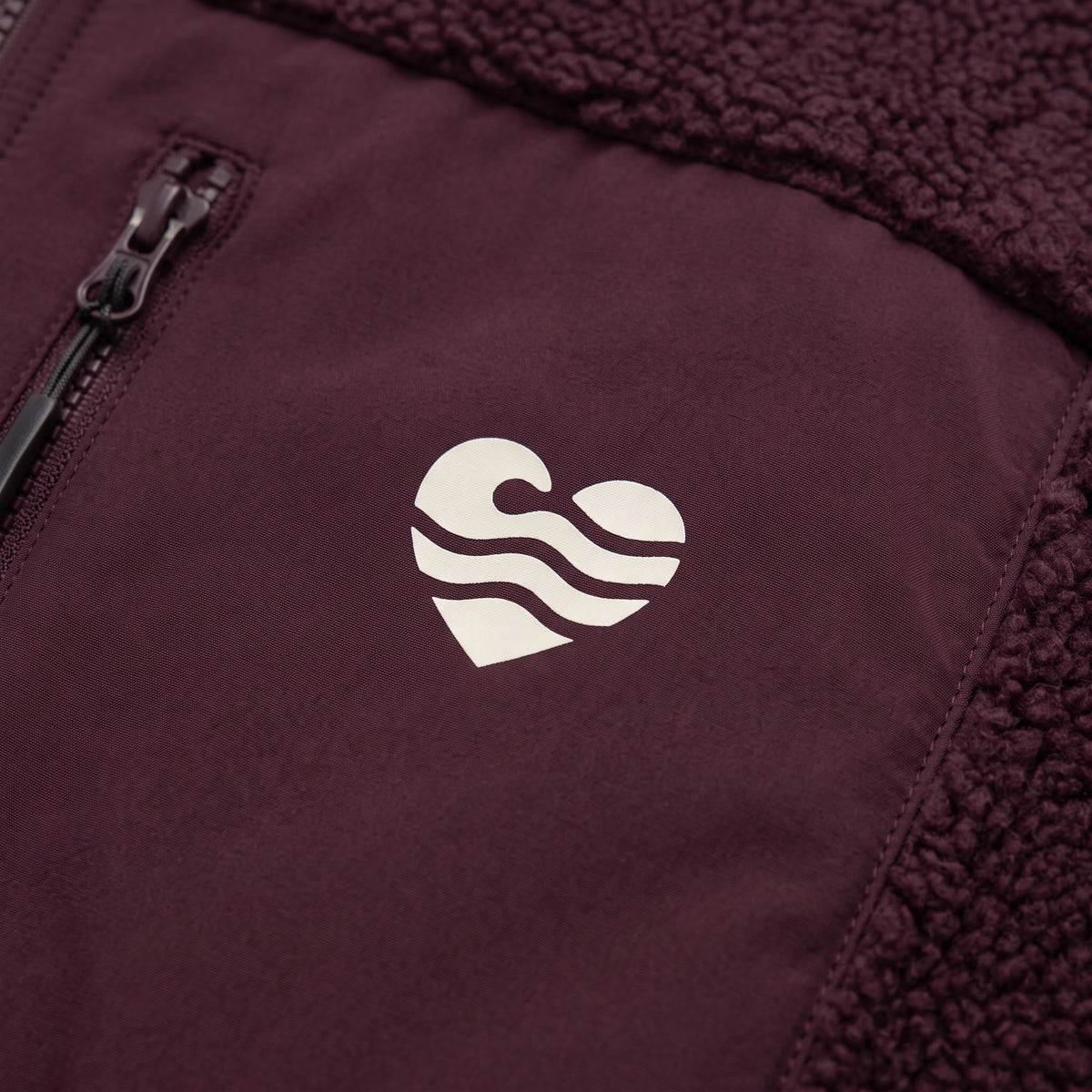 Wellenherz -  Unisex Sherpajacke