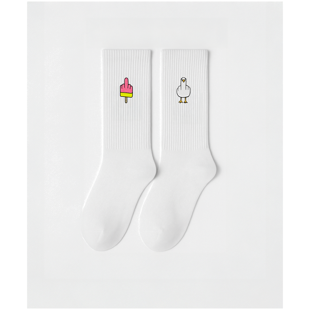 F**k You Möwe & Mittelfinger-Eis 2er Set