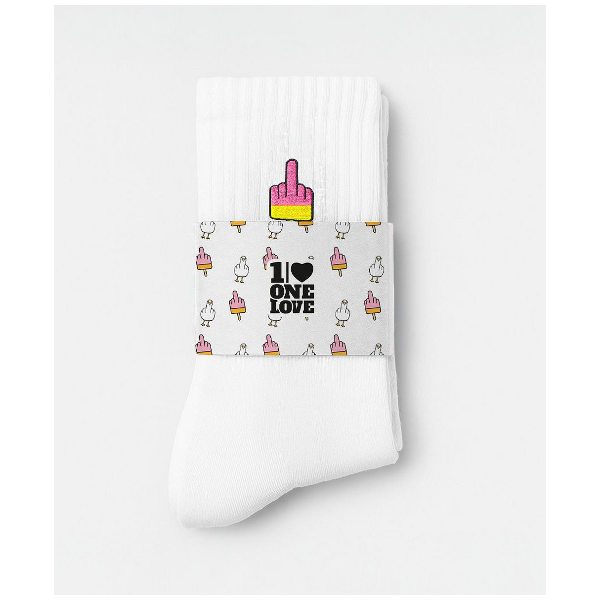 F**k You Möwe & Mittelfinger-Eis 2er Set