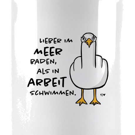 F**k You Möwe Keramik Tasse