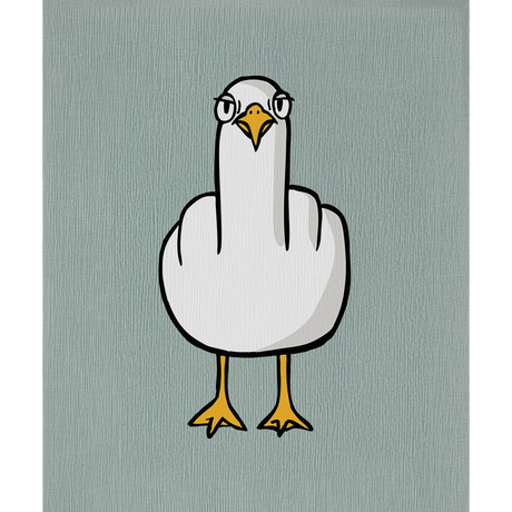 F**k YOU Möwe - Unisex Hoodie | 100% Bio-Baumwolle