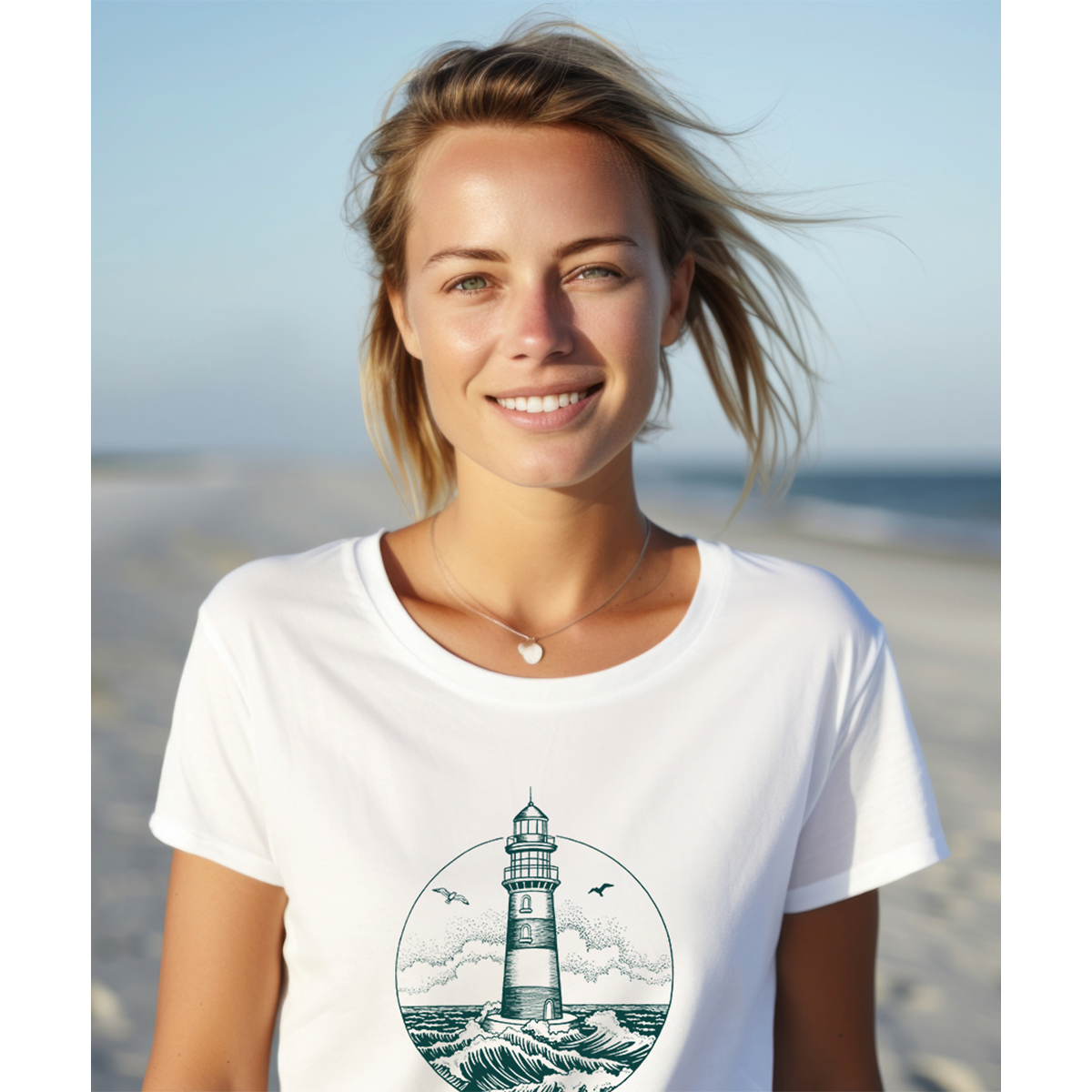 Leuchtturm -  Damen Shirt | 100% Bio-Baumwolle