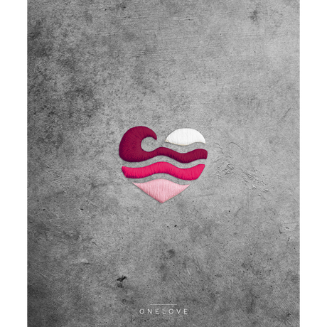 Wellenherz – Damen Shirt | 100% Bio-Baumwolle | Edler Stick