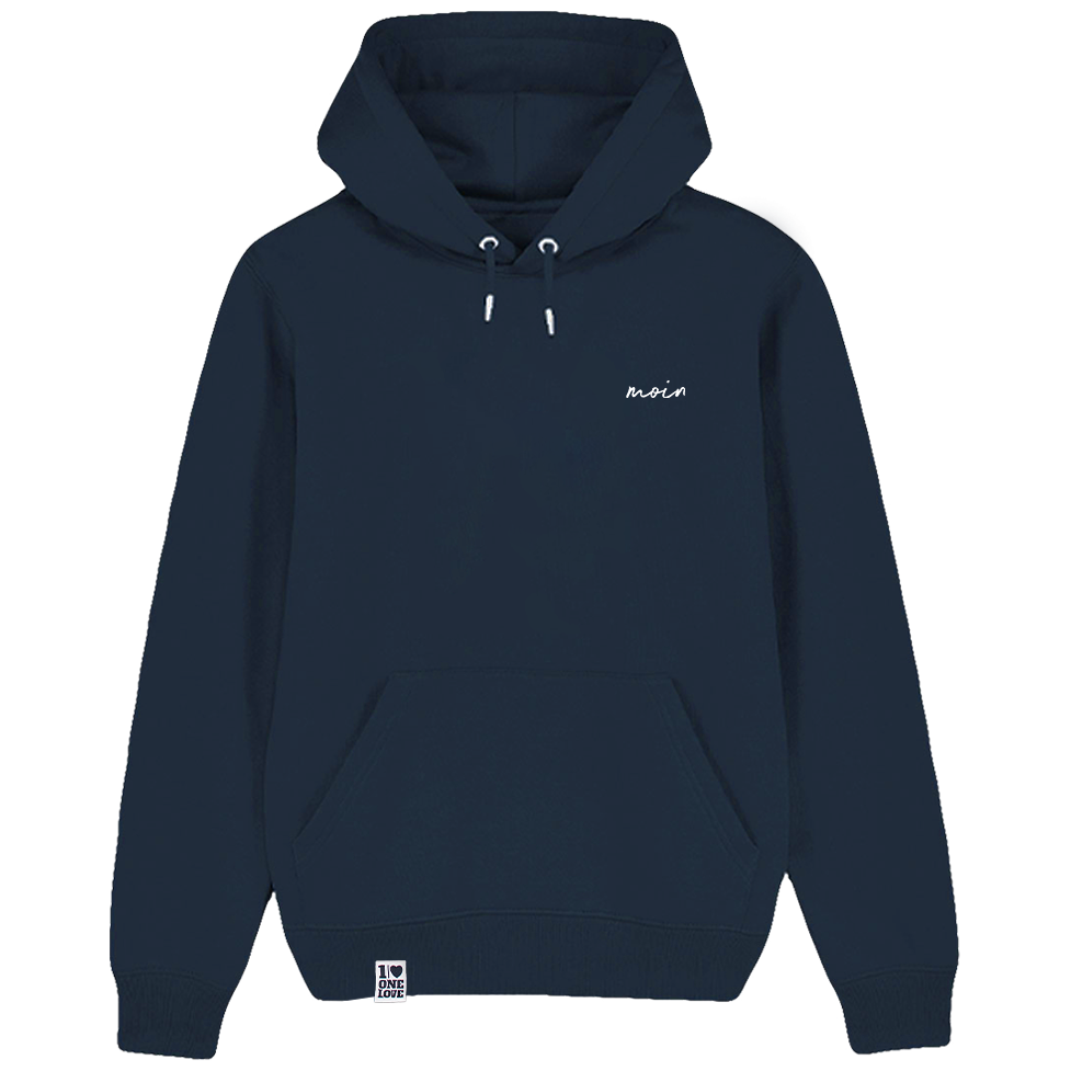 Moin – Unisex Hoodie | 100% Bio-Baumwolle | Edler Stick