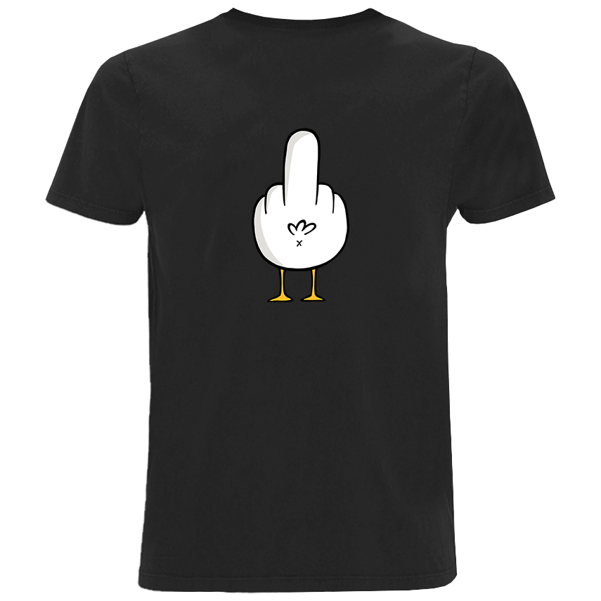 Fuck You Möwe - Herren Shirt | 100% Bio-Baumwolle | Backprint