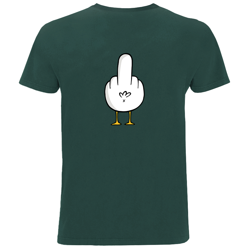 Fuck You Möwe - Herren Shirt | 100% Bio-Baumwolle | Backprint