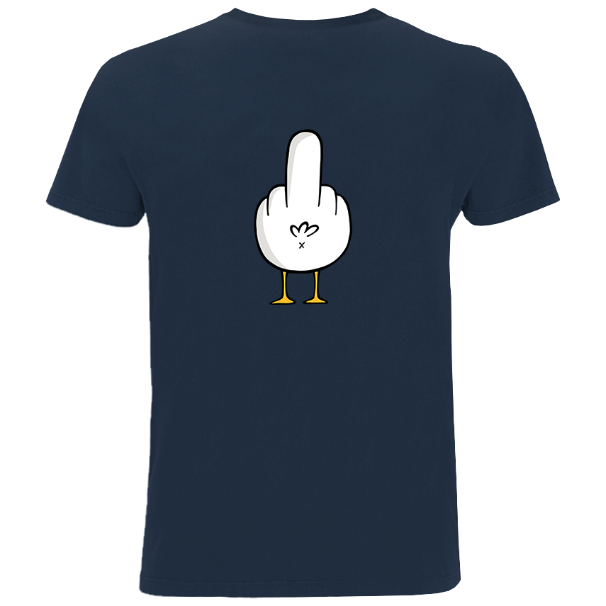 Fuck You Möwe - Herren Shirt | 100% Bio-Baumwolle | Backprint