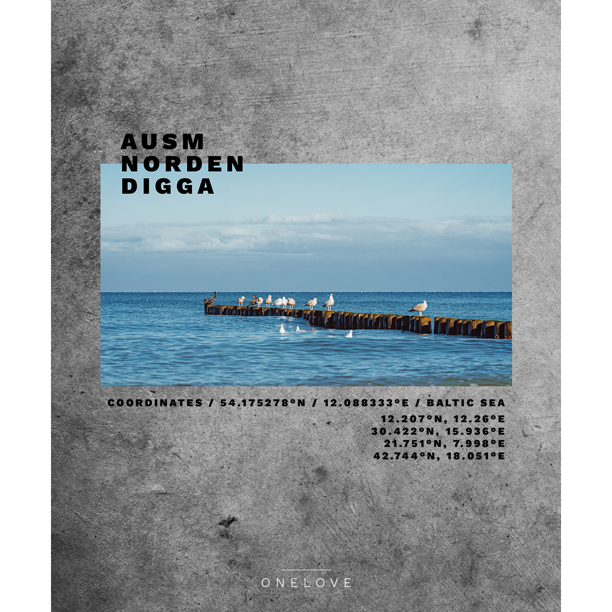 Ausm Norden Digga - Unisex Hoodie | 100% Bio-Baumwolle | Backprint