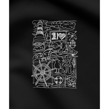 Ocean Collage – Unisex Hoodie | 100% Bio-Baumwolle | Backprint