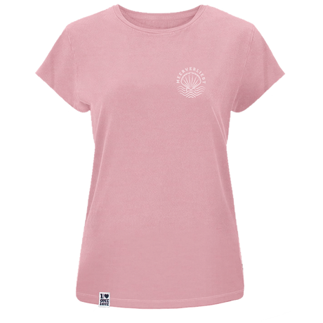 Muscheln -  Damen Shirt | 100% Bio-Baumwolle | Edler Stick