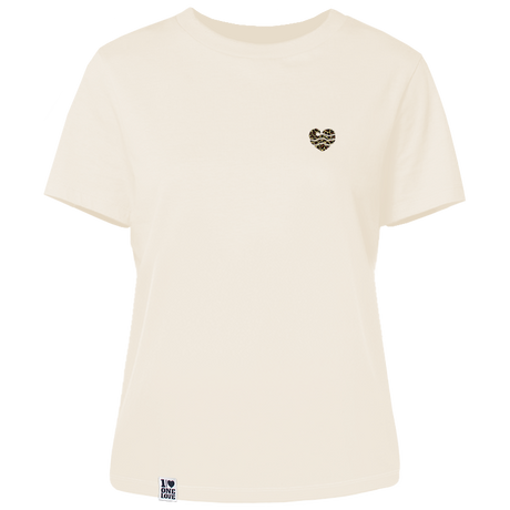 Wellenherz "Leo" – Damen Shirt | 100% Bio-Baumwolle | Edler Stick