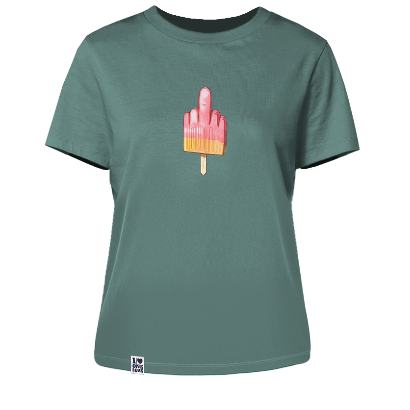 Mittelfinger Eis - Damen Shirt | 100% Bio-Baumwolle