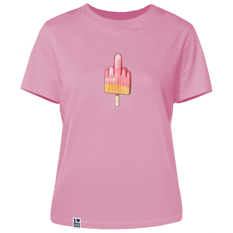 Mittelfinger Eis - Damen Shirt | 100% Bio-Baumwolle