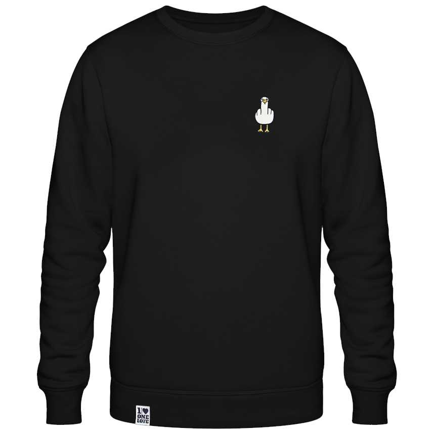 F**k You Möwe - Unisex Sweater | 100% Bio-Baumwolle | Edler Stick