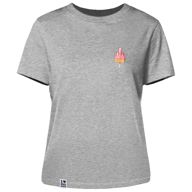 Mittelfinger Eis - Damen Shirt  | 100% Bio-Baumwolle