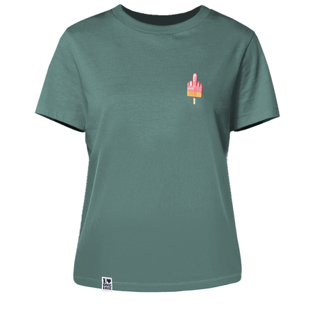 Mittelfinger Eis - Damen Shirt  | 100% Bio-Baumwolle