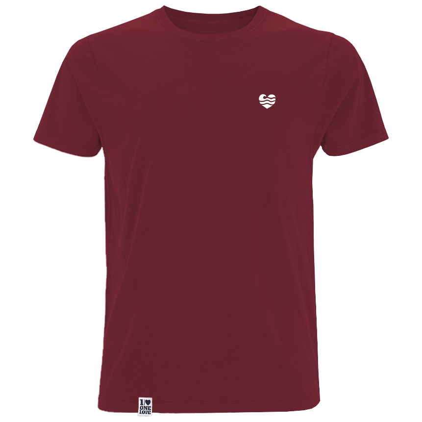 Wellenherz – HerrenShirt | 100% Bio-Baumwolle | Edler Stick