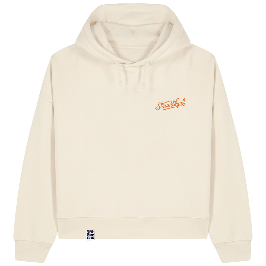 Strandkind  Damen Hoodie Premium Bio-Baumwolle | Backprint