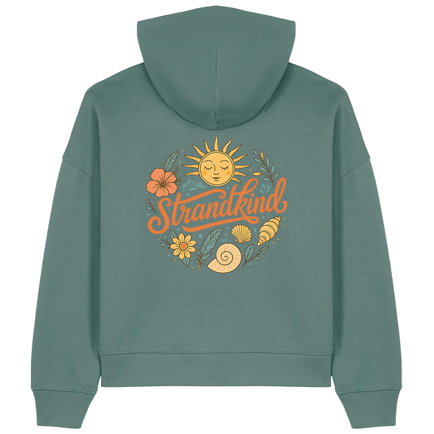 Strandkind  Damen Hoodie Premium Bio-Baumwolle | Backprint