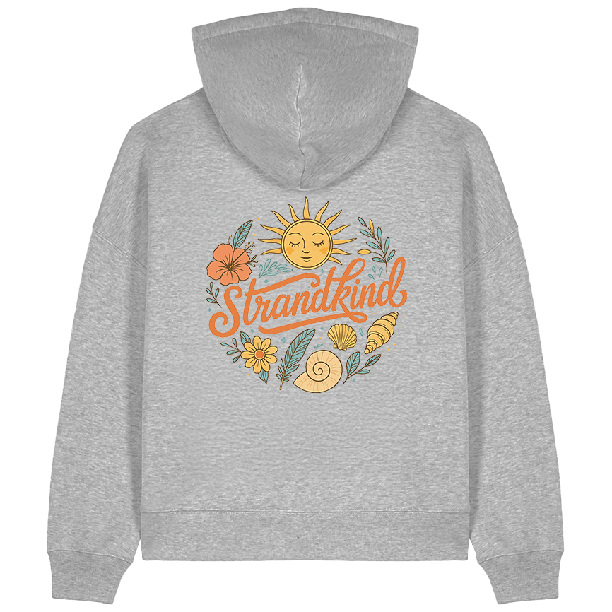 Strandkind  Damen Hoodie Premium Bio-Baumwolle | Backprint