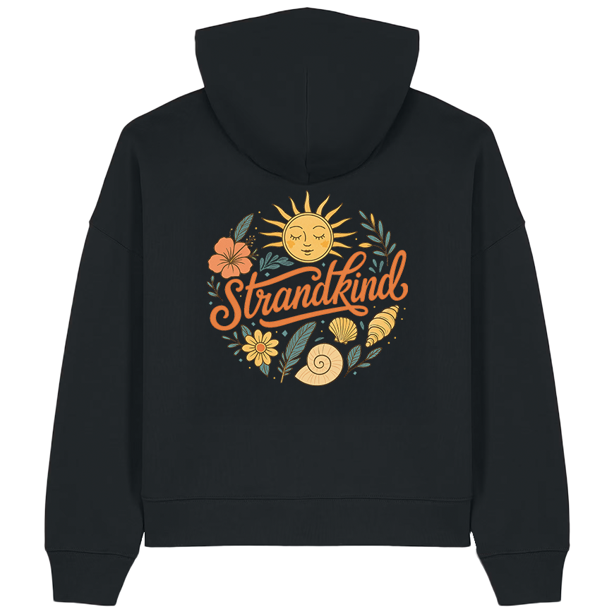 Strandkind  Damen Hoodie Premium Bio-Baumwolle | Backprint